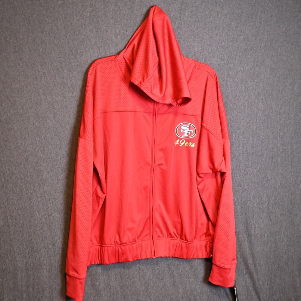 NEW Fanatics Men's XXL San Francisco 49ers Zip Up Windbreaker NWT